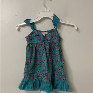 George Teal and Pink Floral Dress Y2K